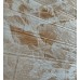 Самоклеющаяся декоративная 3D панель под кирпич мрамор капучино 700x770x3мм