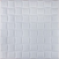 Самоклеющаяся 3D панель белая плетения 700x700x8мм Самоклеющаяся 3D панель белая плетения 700x700x8мм