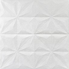 Самоклеющаяся 3D панель белая звезды 700x700x6мм