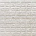 Самоклеющаяся декоративная 3D панель под белый матовый кирпич 700x770x5 мм