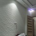 Самоклеющаяся декоративная 3D панель под белый матовый кирпич 700x770x7 мм