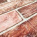 Самоклеющаяся декоративная 3D панель под коричневый екатеринославский кирпич в рулоне 3080x700x3мм